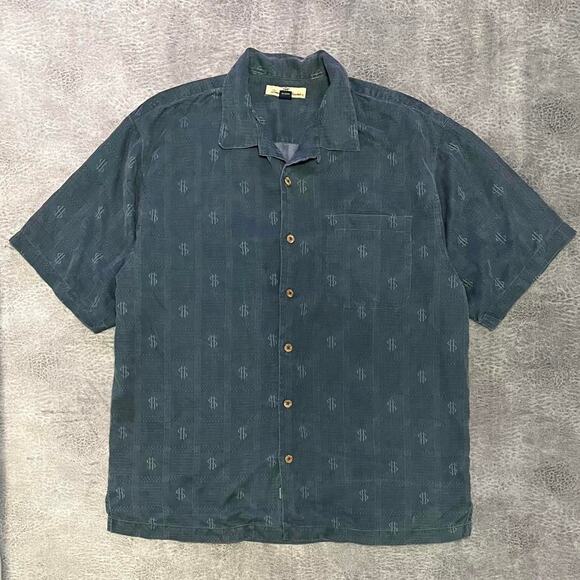 Tommy bahama silk casual button - Picture 1 of 6